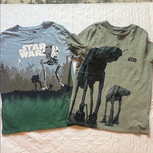 GAP Star Wars AT-AT Graphic Tees - Green & Blue